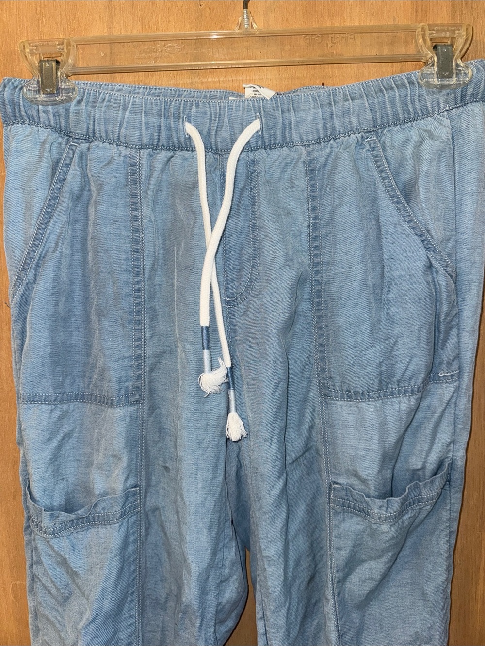 Nicole Miller Lightweight %100 Lyocell Cargo-Style Joggers Small - Picture 2 of 6